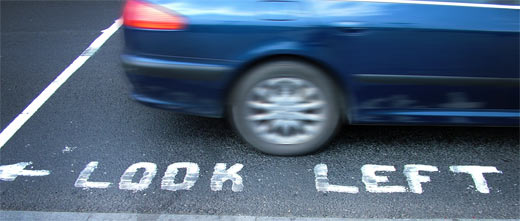 linksverkehr in Dublin