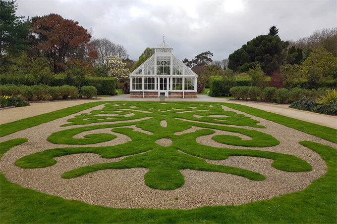 Gewächshaus im Garten von Malahide Castle