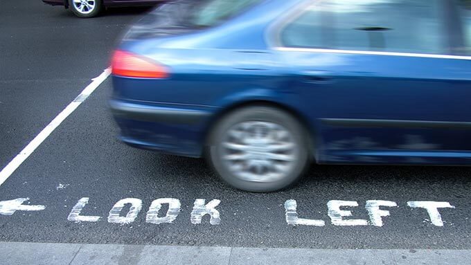 Linksverkehr in Dublin