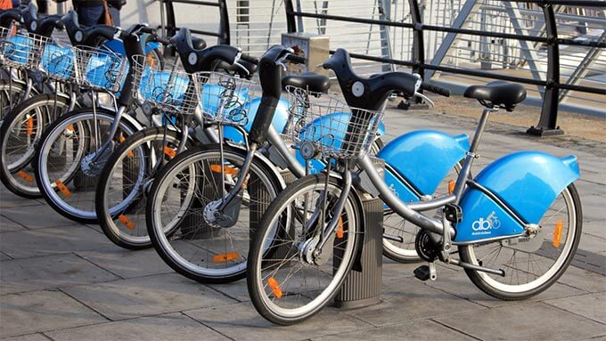 Dublin Bike an der Liffey