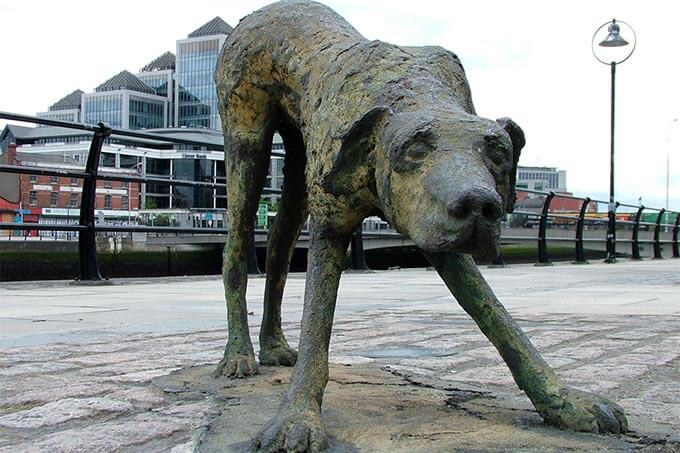 Famine Memorial in Dublin